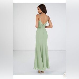 Azazie Ezra in Dusty Sage - Bridesmaid Dress